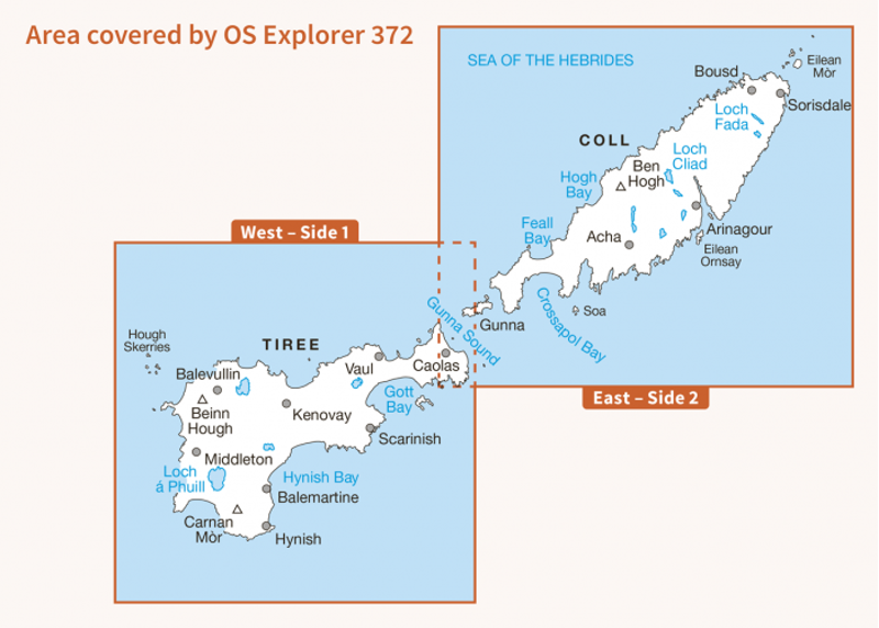 OS Explorer Map 372 - Coll and Tiree-2